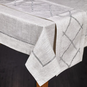 Silver Jewel Tablecloth 60inch by 120inch