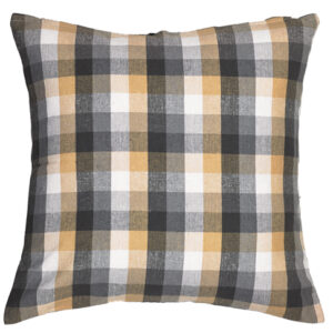 Brown Grey Plaid Cushion 18" SQ (Copy)