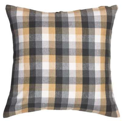 Brown Grey Plaid Cushion 18" SQ (Copy)