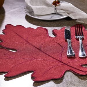 Burgundy  Maple Leaf Placemat