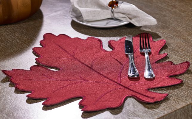 Burgundy  Maple Leaf Placemat