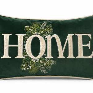 Holiday Home Velvet Cushion – 14" x 20"
