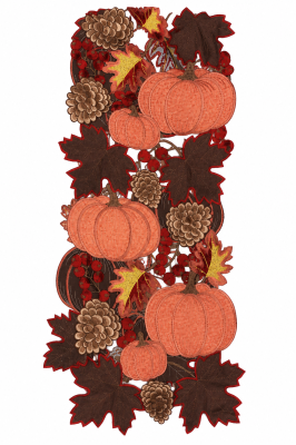 Harvest Bounty Table Runner 14x70"
