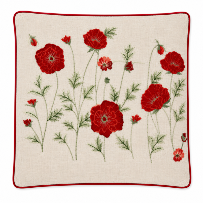Poppy Garden Cushion 18" Square